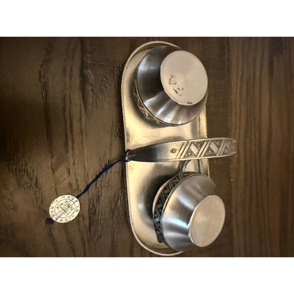 Norwegian Pewter Sugar & Creamer Set –Vint Mid-Century, Norway Hagness - Picture 6 of 10